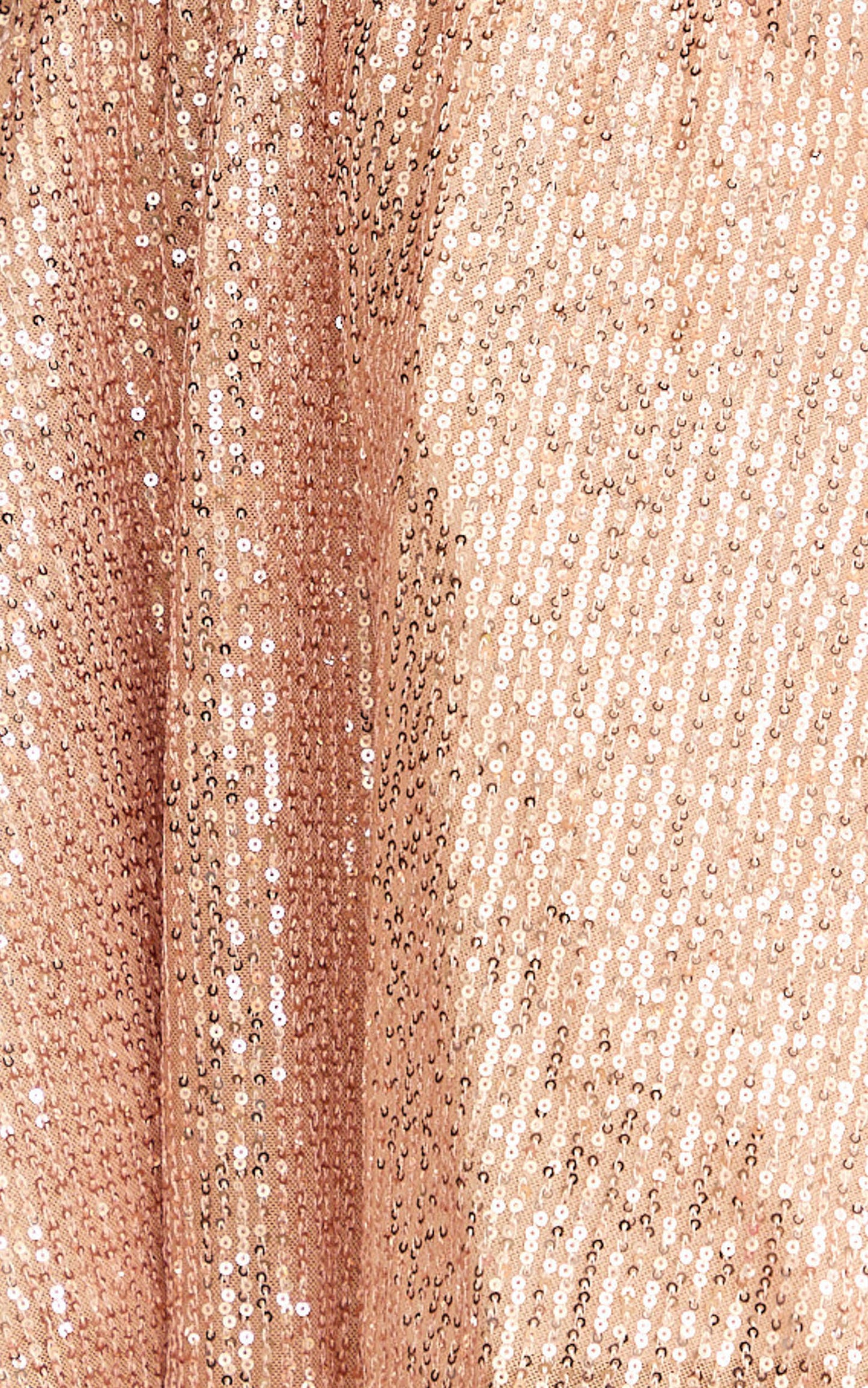Hana Mini Dress - Strapless Fit And Flare Sequin Dress in Rose Gold