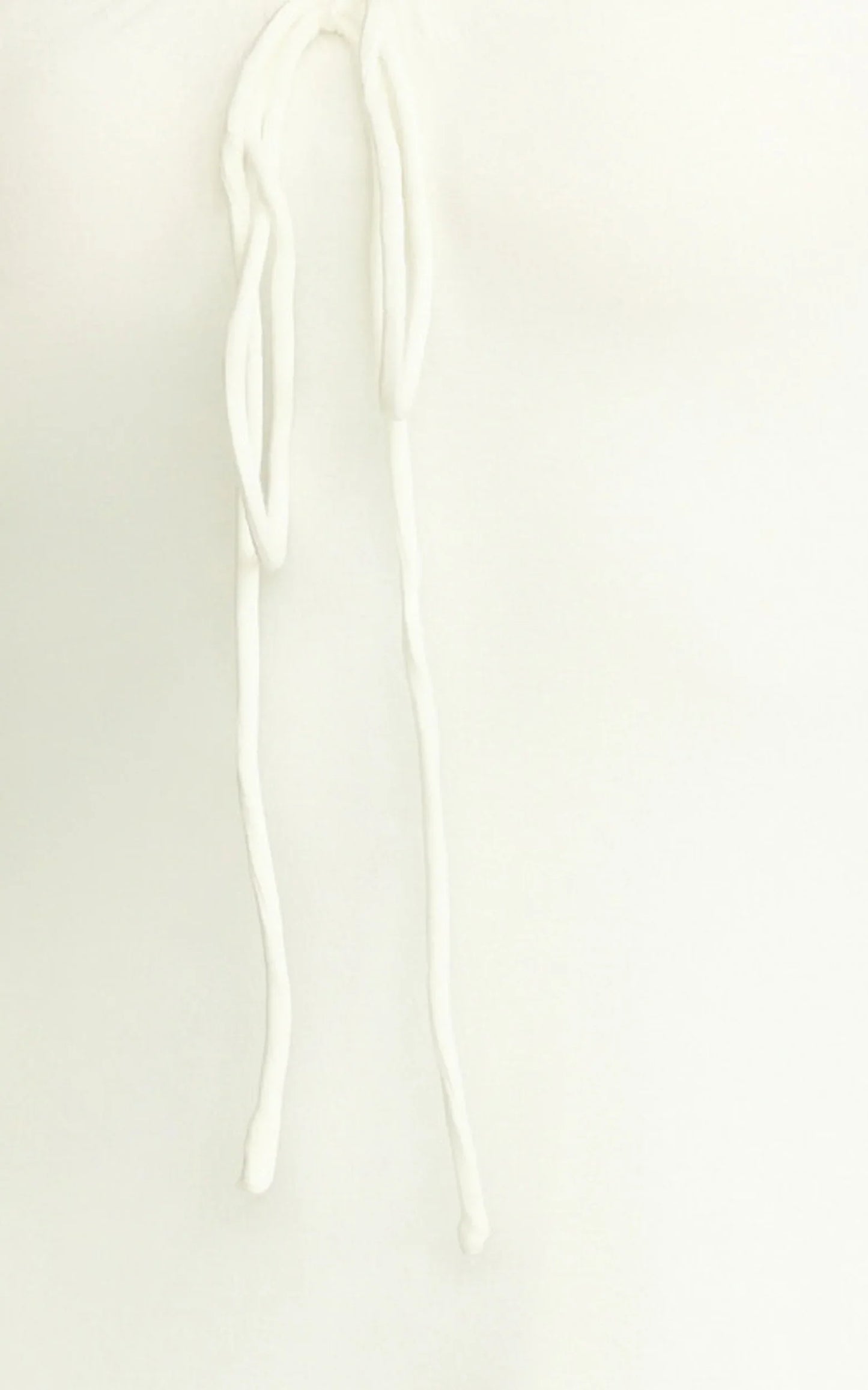 Odile Mini Dress - U Halter Neck Dress in Cream