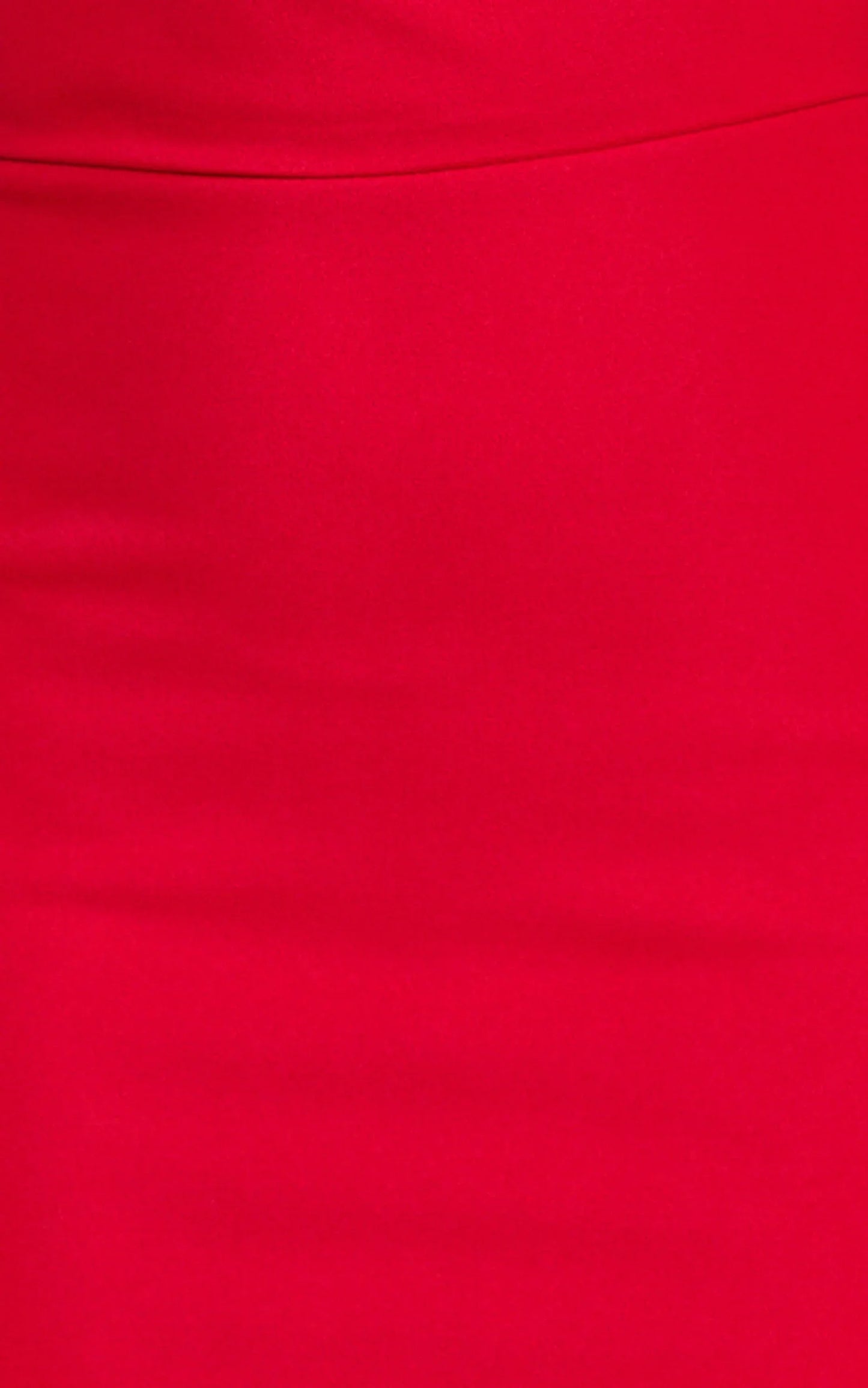 Nalfie Mini Dress - Tipped Shoulder Jersey Drape Dress in Red