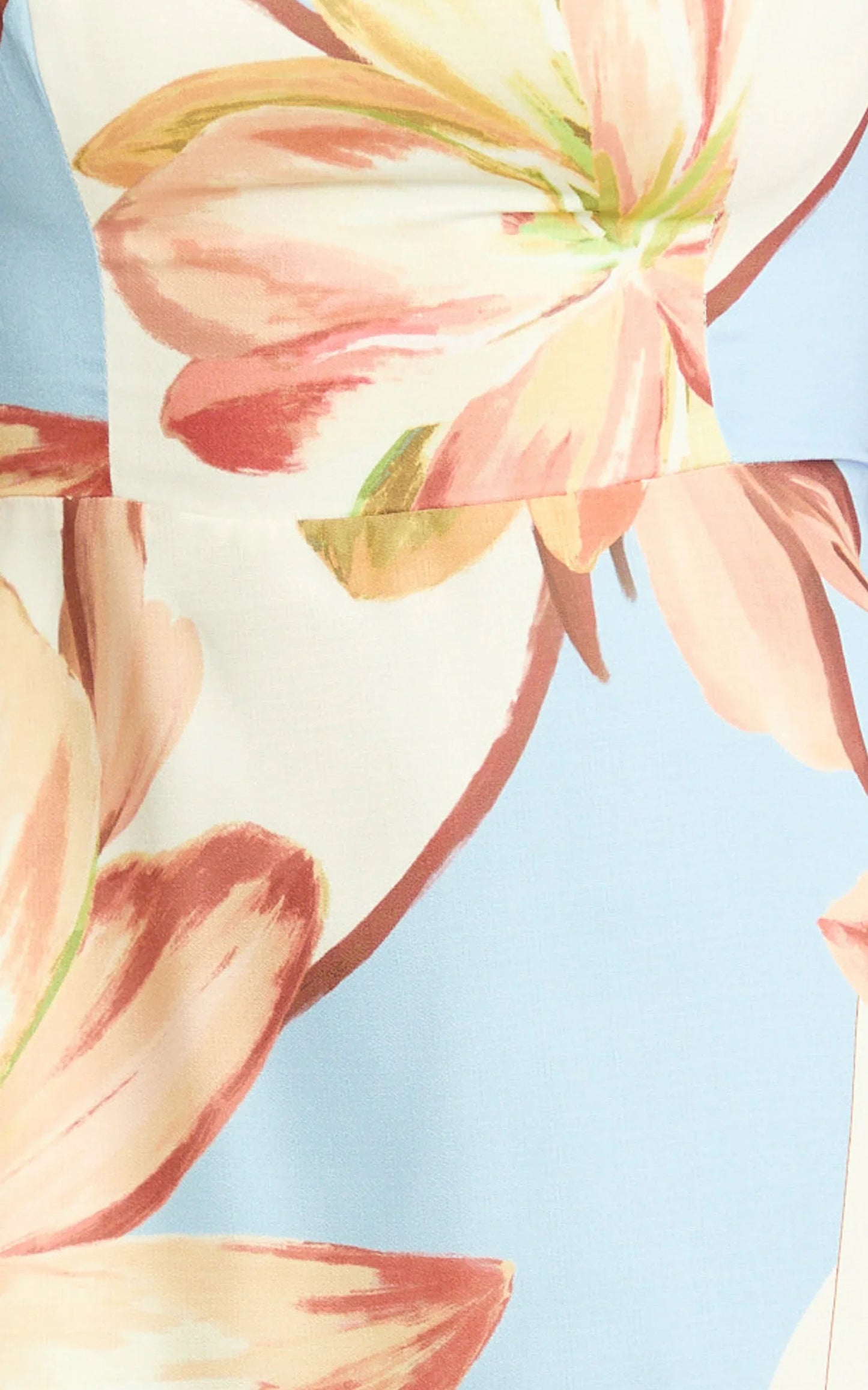 Robyn Mini Dress - Square Neck Halter Neck Faux Wrap Dress in Retro Flower Border Print